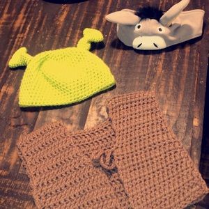 2t crotchet shrek hat and vest